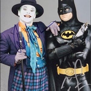 Michael Keaton & Jack Nicholson - Original Autographs Signed with COA